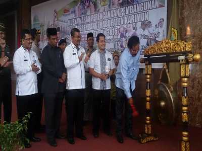 Dibuka Wagub Kepri, Bupati Aunur Optimis Musrenbang Terealisasi